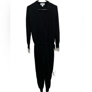 Filoro Black 100% Cashmere Jumpsuit  Women’s Small